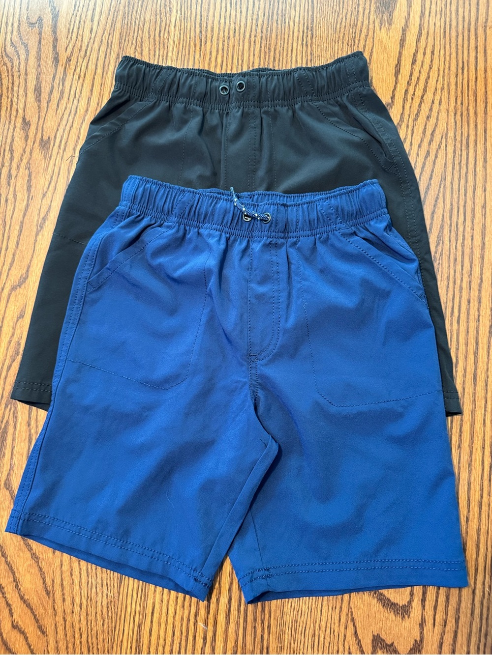 jumping beans Black and Blue Elastic Waist Kids Shorts (2-Pack)